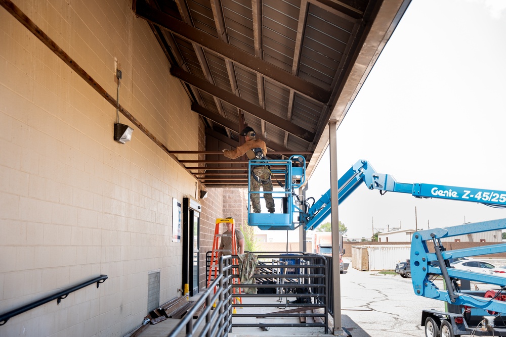 Structural journeymen make repairs to Cannon Air Force Base Structural journeymen make repairs to Cannon Air Force Base