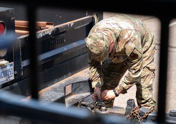 Structural journeymen make repairs to Cannon Air Force Base