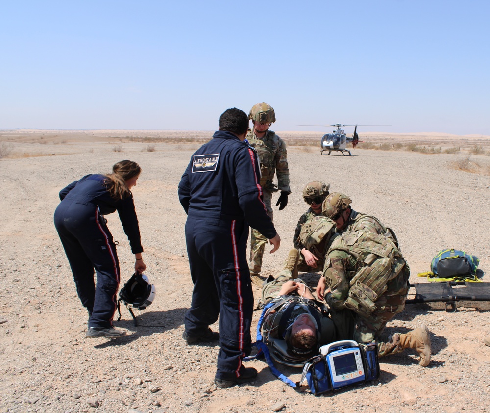 759th Military Police Battalion conducts medical evacuation training