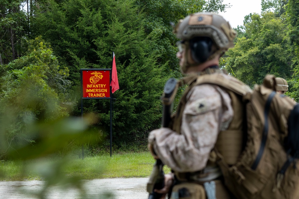 COMMSTRAT Marines with II MSB Participate in the Outdoor Infantry Immersion Trainer
