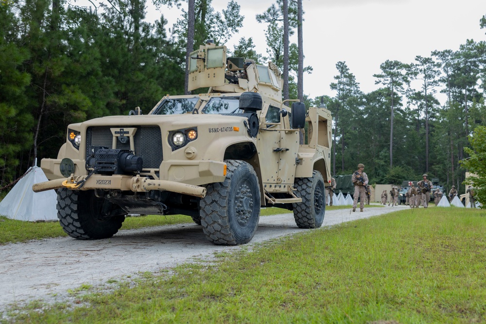 U.S. Marines with II MSB Participate in the Outdoor Infantry Immersion Trainer