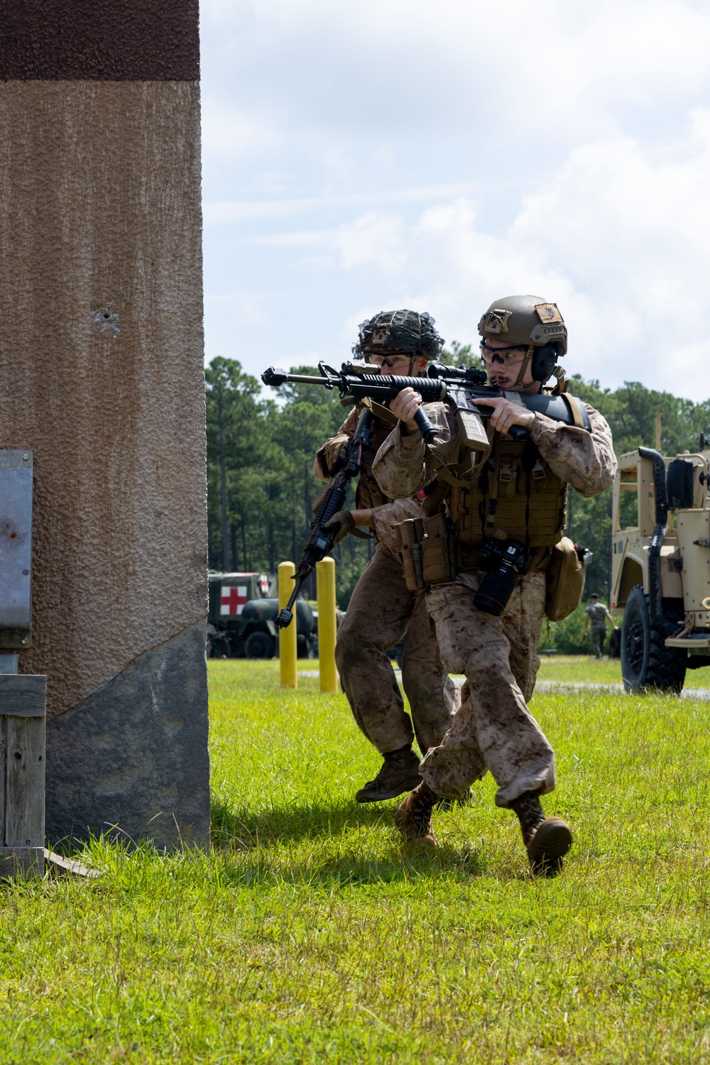 U.S. Marines with II MSB Participate in the Outdoor Infantry Immersion Trainer