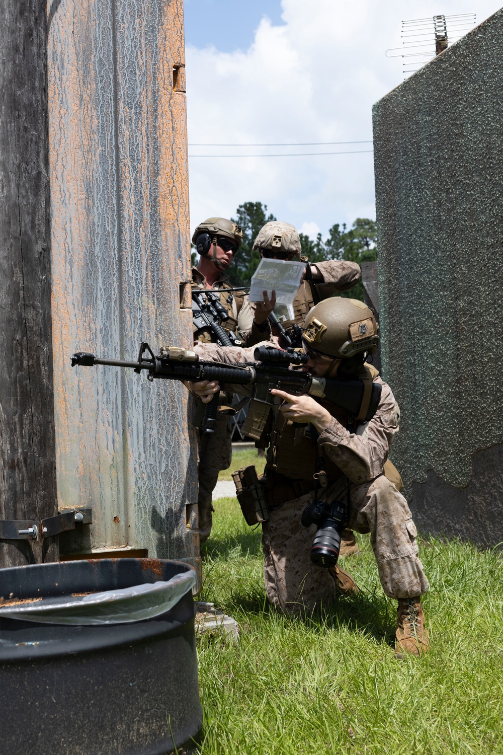 U.S. Marines with II MSB Participate in the Outdoor Infantry Immersion Trainer
