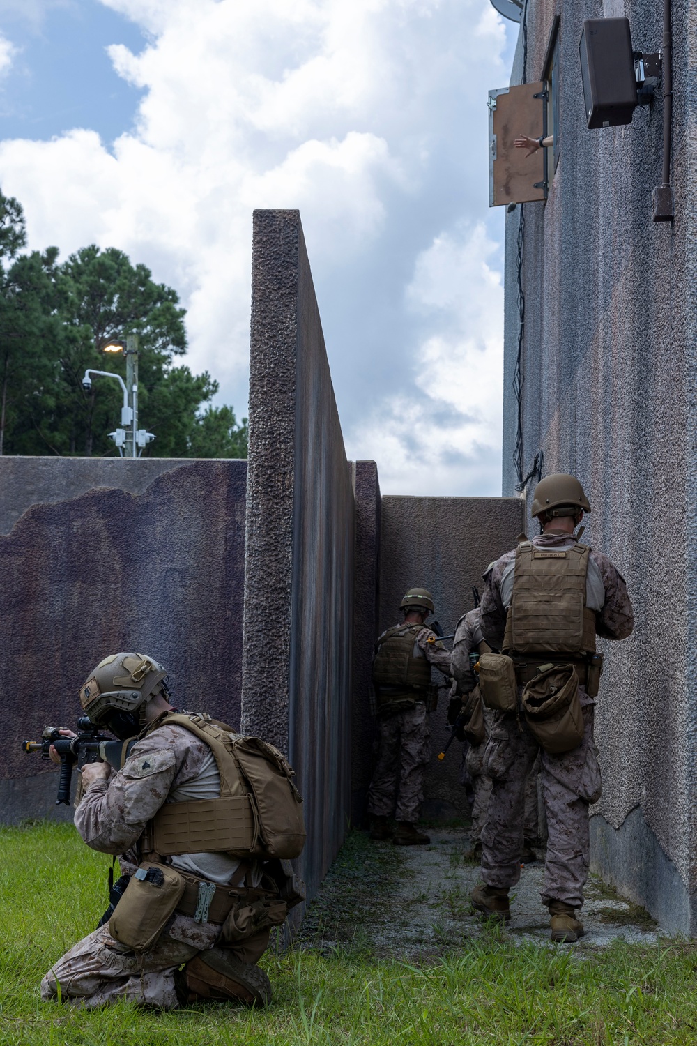 U.S. Marines with II MSB Participate in the Outdoor Infantry Immersion Trainer