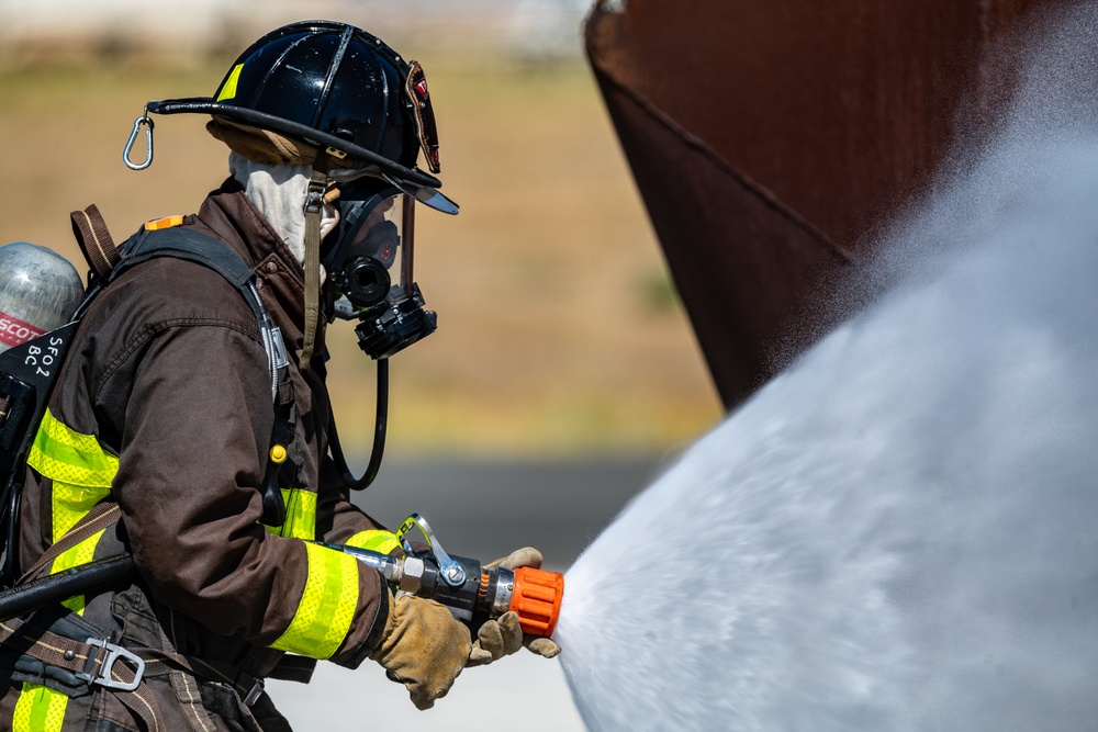 Team Travis partners with SFO firefighters in live-fire training