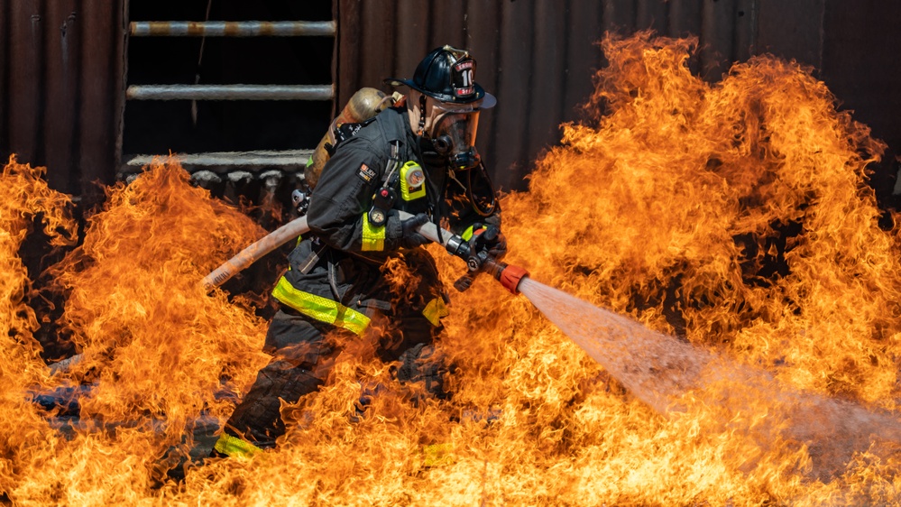 Team Travis partners with SFO firefighters in live-fire training