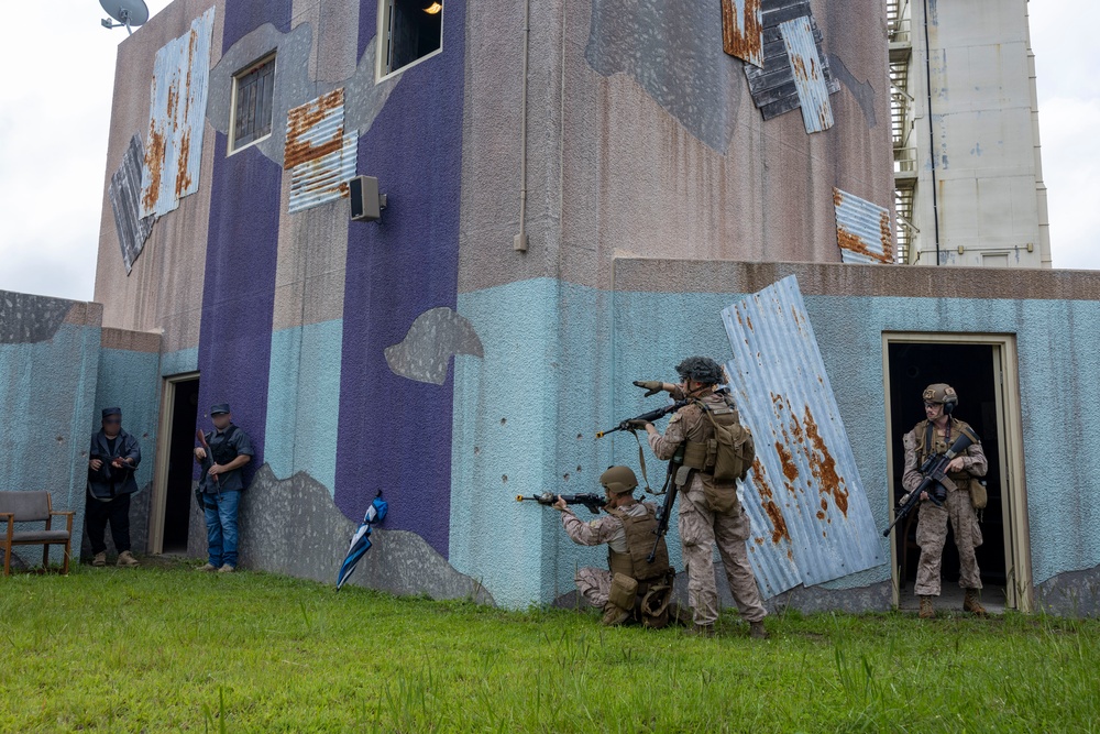 U.S. Marines with II MSB Participate in the Outdoor Infantry Immersion Trainer