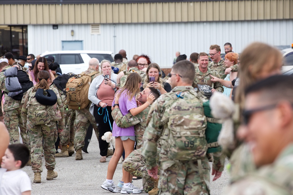 More than 400 Hoosier National Guard soldiers back home again in Indiana