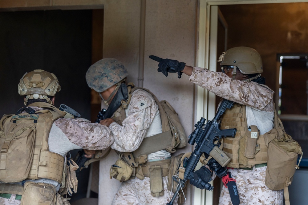U.S. Marines with II MSB Participate in the Outdoor Infantry Immersion Trainer