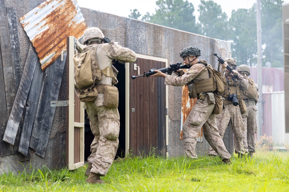 U.S. Marines with II MSB Participate in the Outdoor Infantry Immersion Trainer