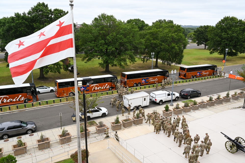 West Virginia National Guard arrives in Washington, D.C.
