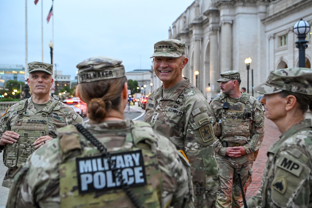 U.S. Army Chief of Staff, Sgt. Maj. of the Army visit D.C. Safe and Beautiful Task Force