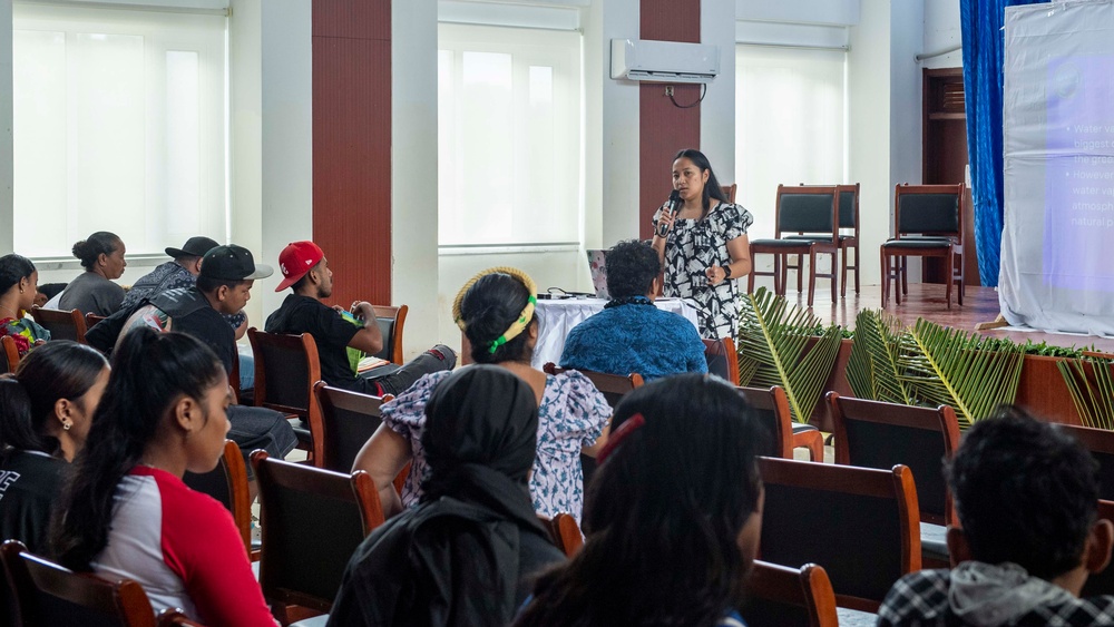Pacific Partnership 2025 multinational servicemembers participates in a Youth Conference at Chuuk State Auditorium August 19, 2025