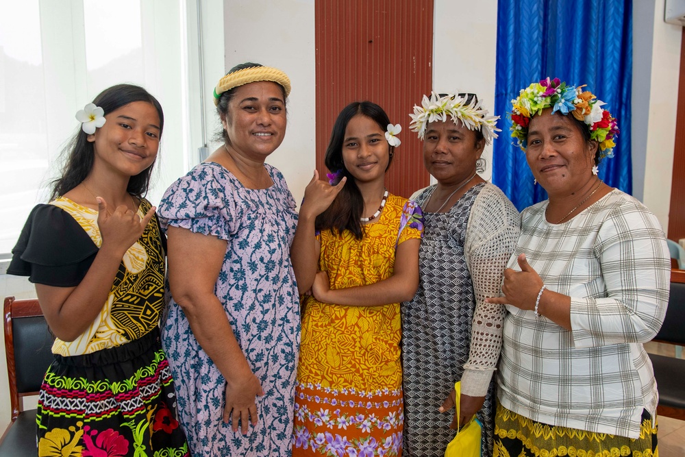 Pacific Partnership 2025 multinational servicemembers participates in a Youth Conference at Chuuk State Auditorium August 19, 2025