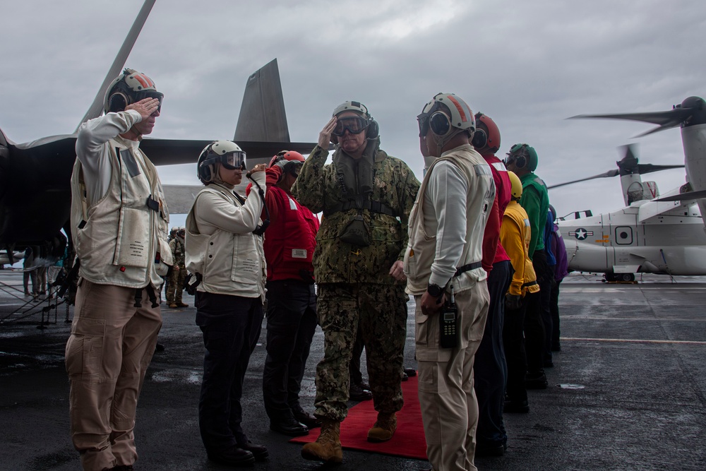 Abraham Lincoln hosts Vice Chairman of the Joint Chiefs of Staff; Commander, U.S. Alaskan Command and U.S. Senators