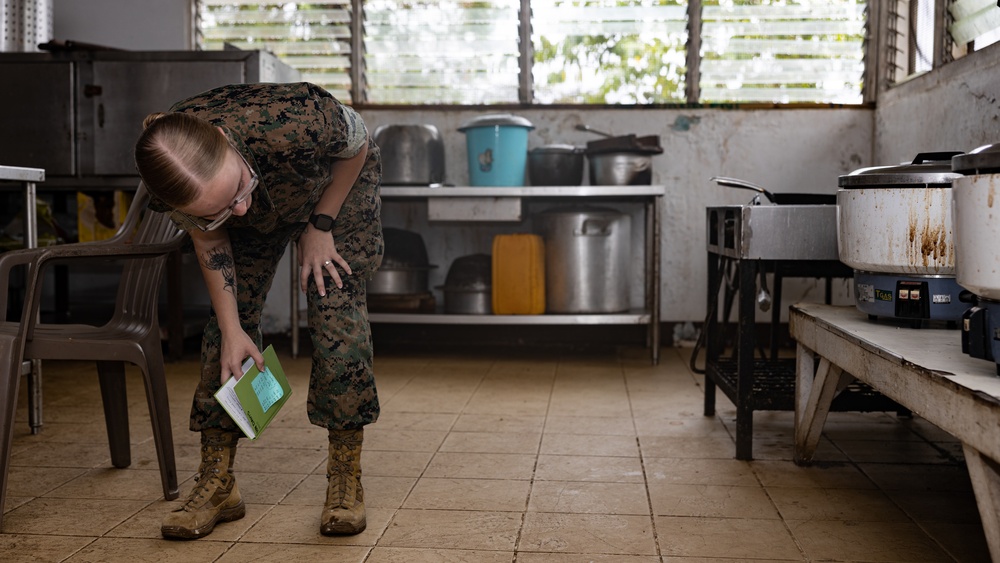 Koa Moana 25 Sailors Conduct Food Inspection