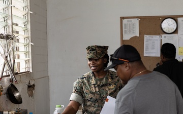 Koa Moana 25 Sailors Conduct Food Inspection