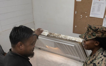 Koa Moana 25 Sailors Conduct Food Inspection