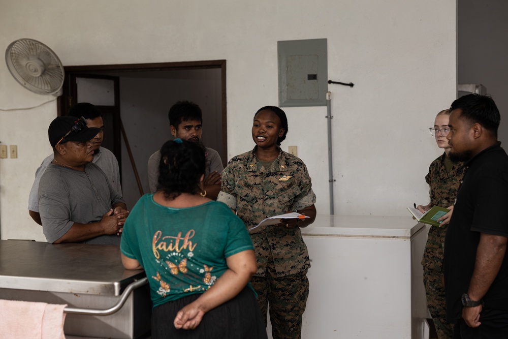 Koa Moana 25 Sailors Conduct Food Inspection