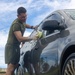 Camp Blaz raises money through car wash