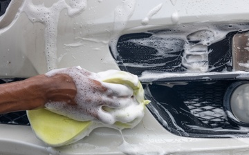 Camp Blaz raises money through car wash