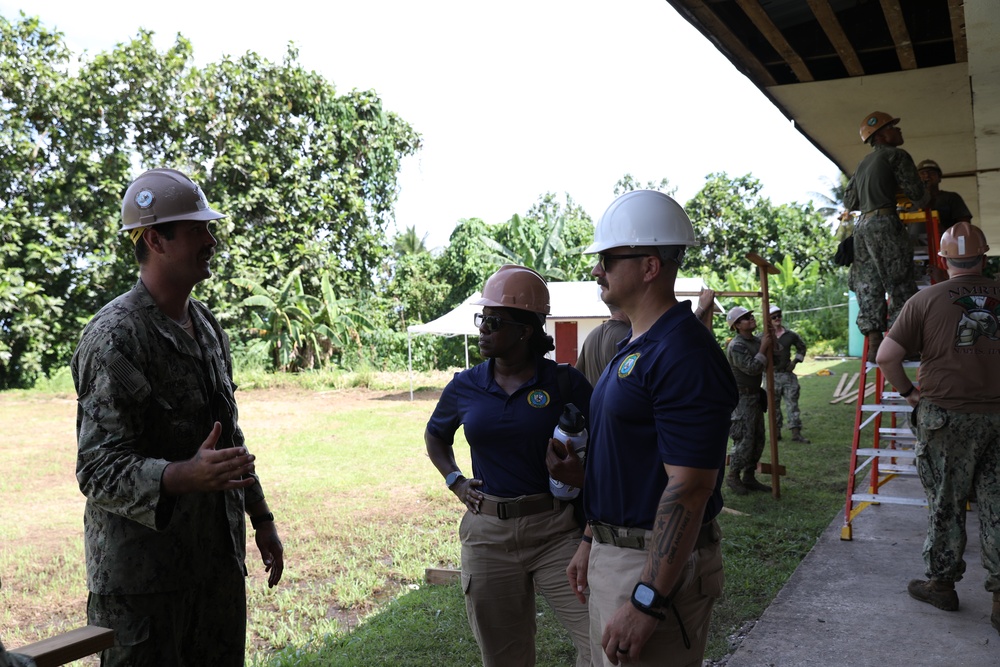 Pacific Partnership 2025 multinational servicemembers perform renovations in Chuuk, Federated States of Micronesia on August 20, 2025