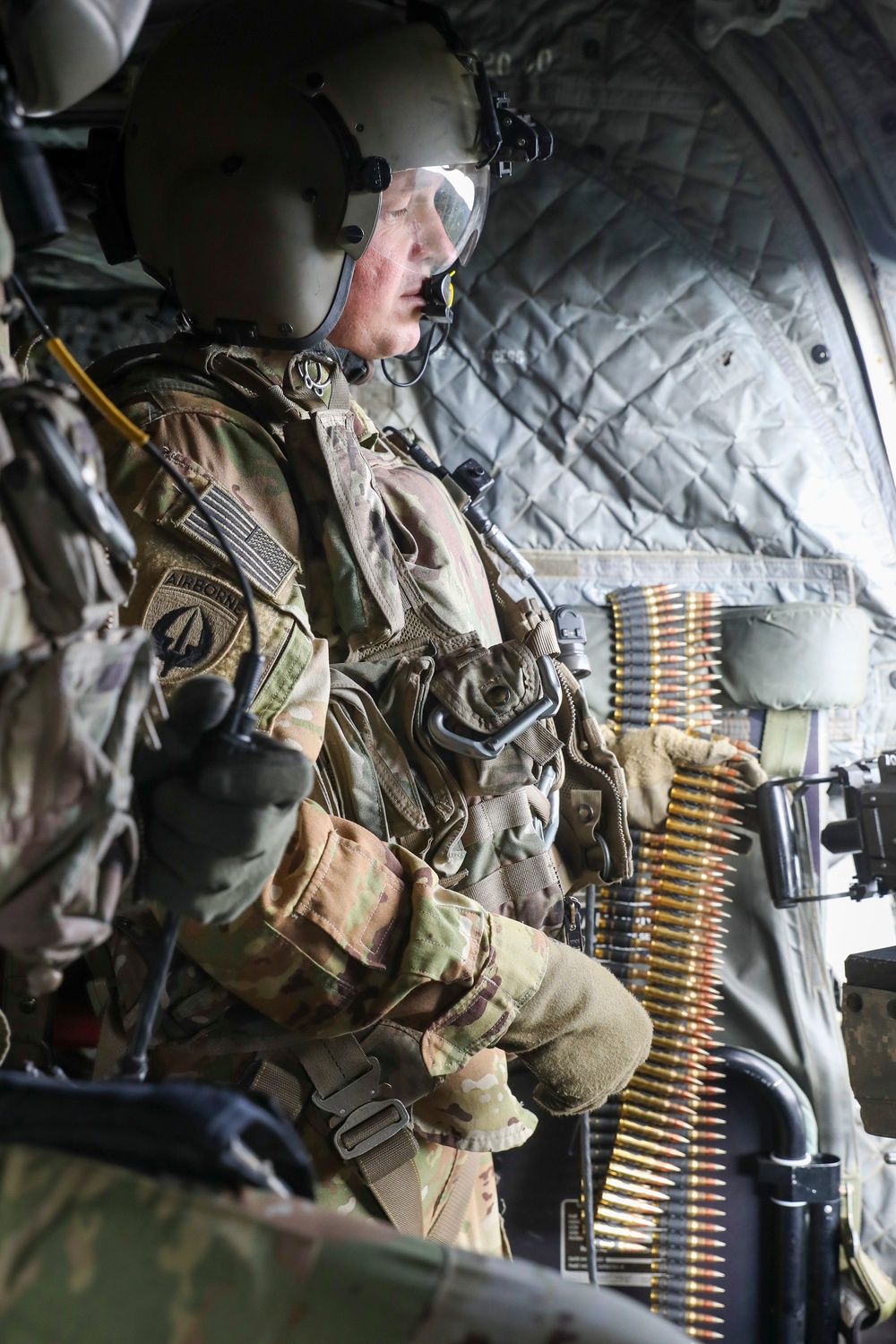 1st Armored Division CH-47 Chinook Crews Conduct Aerial Gunnery in Bulgaria