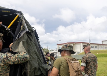 MWHS-1 Marines, Sailors set up expeditionary tactical air command center