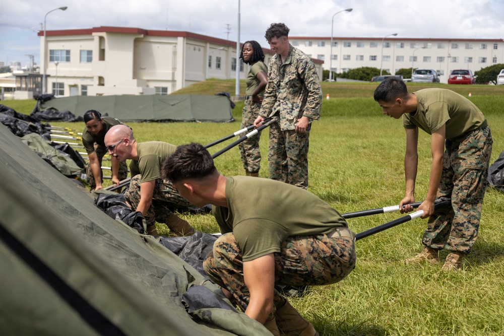 MWHS-1 Marines, Sailors set up expeditionary tactical air command center