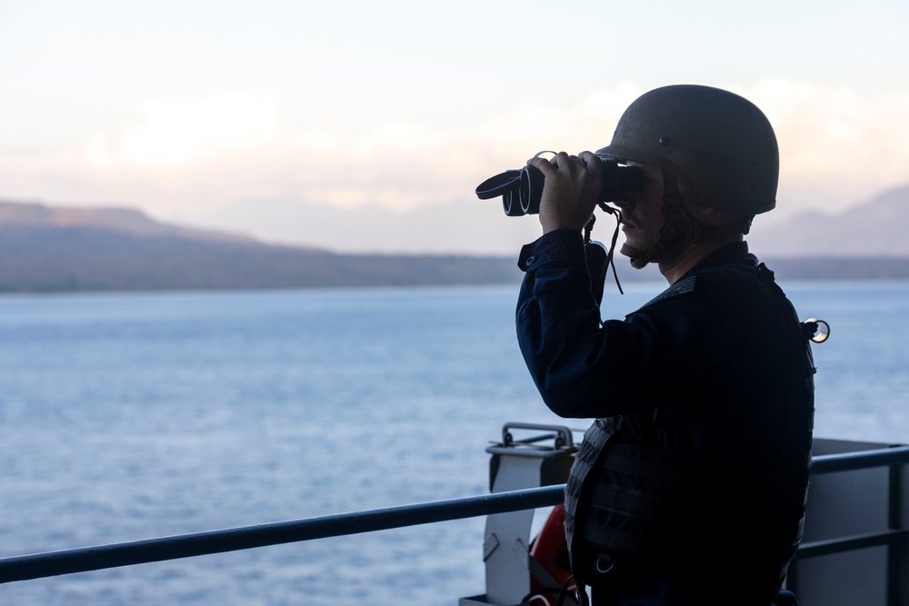 USS Frank Cable Departs From Banyuwangi, Indonesia