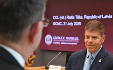 Latvia’s First Alumni Scholar Explores EU Border Security and Integrated Deterrence