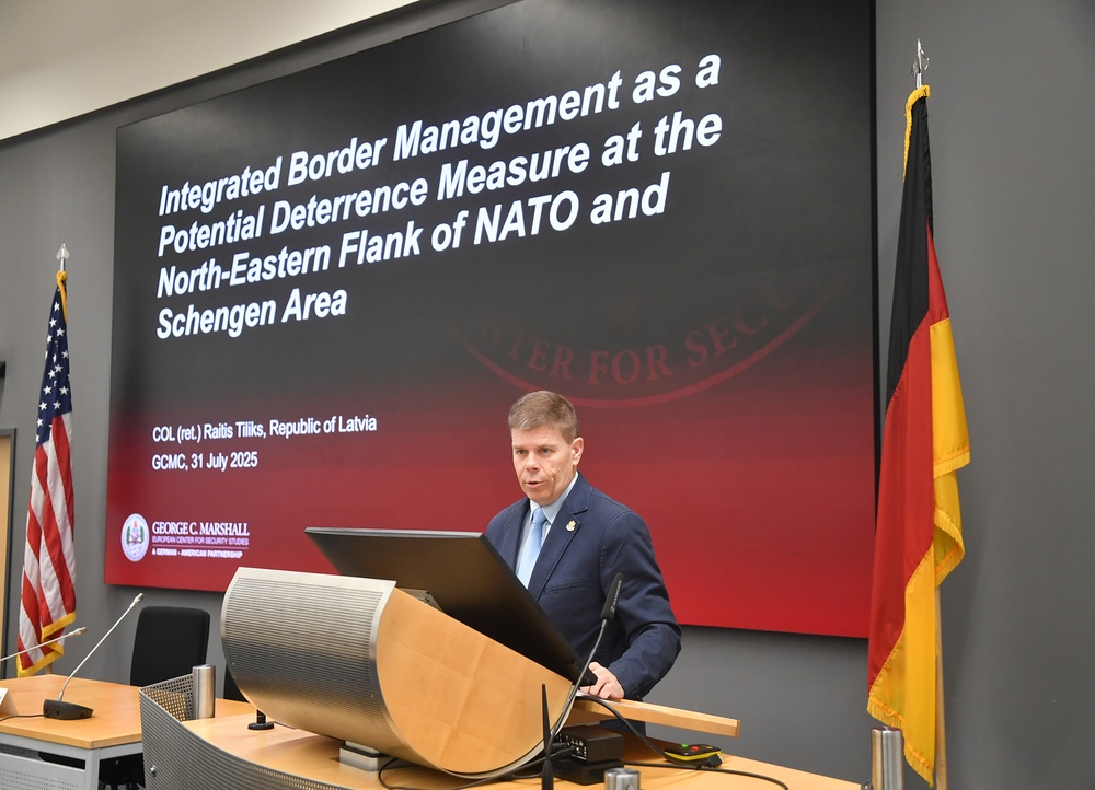 Latvia’s First Alumni Scholar Explores EU Border Security and Integrated Deterrence