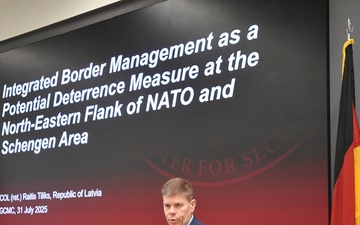 Latvia’s First Alumni Scholar Explores EU Border Security and Integrated Deterrence