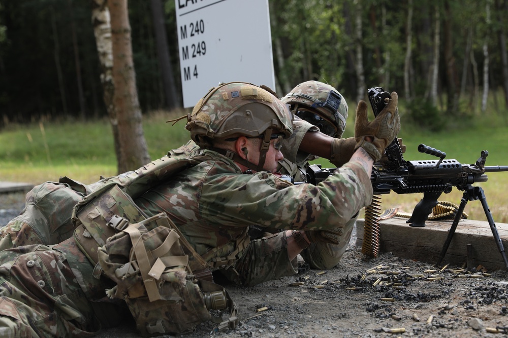U.S. Army Europe and Africa Best Squad Competition: M249 Qualification Range