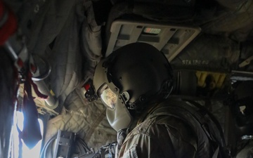1st Armored Division CH-47 Chinook Crews Conduct Aerial Gunnery in Bulgaria