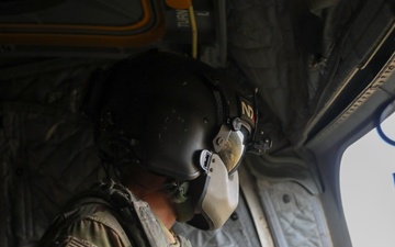 1st Armored Division CH-47 Chinook Crews Conduct Aerial Gunnery in Bulgaria