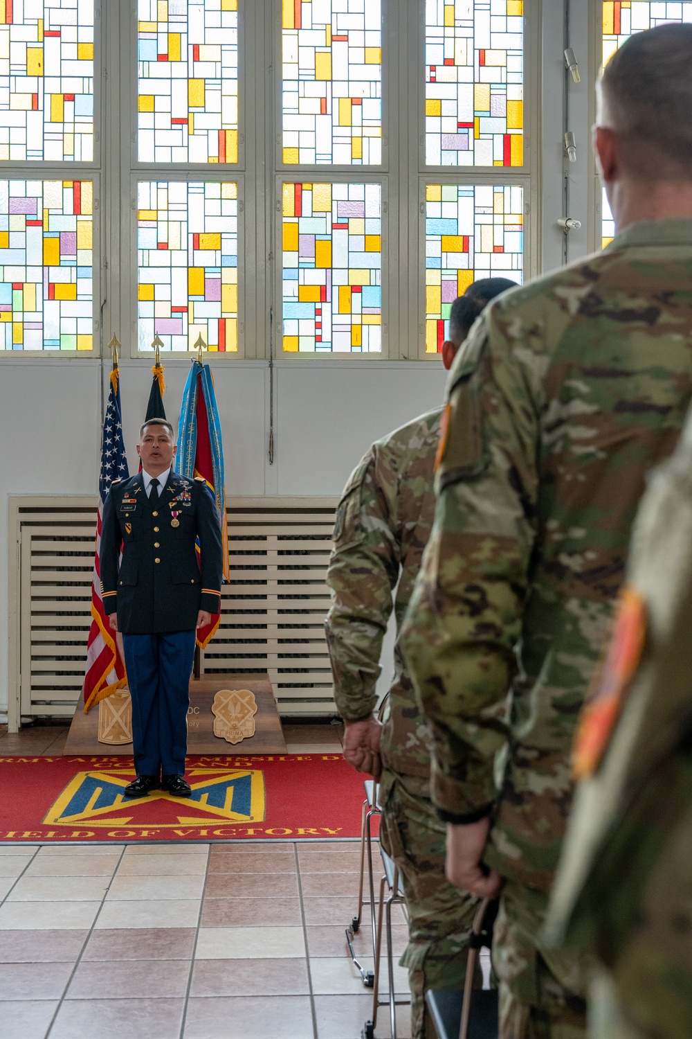 Lt. Col. Adam Tobias honored during his retirement ceremony at the Ramstein Chapel