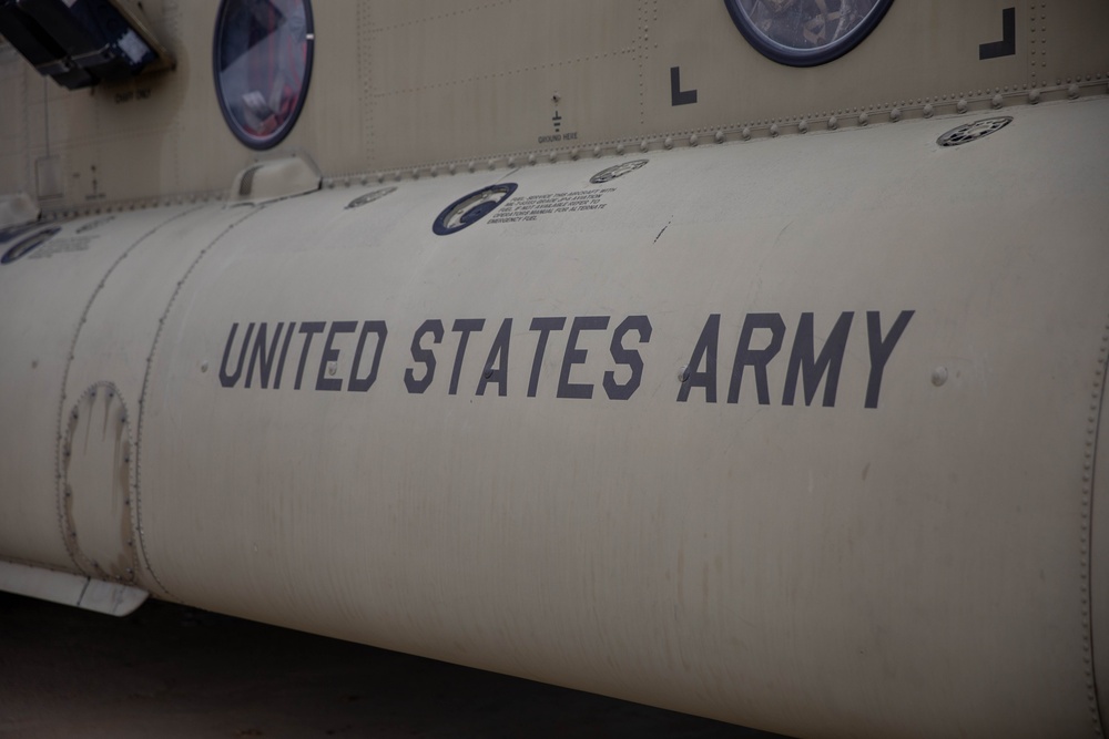1st Armored Division CH-47 Chinook Crews Conduct Aerial Gunnery in Bulgaria