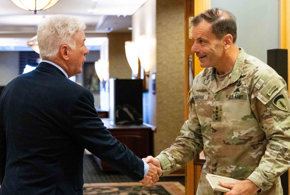 U.S. Army Europe and Africa Commander Visits the Marshall Center