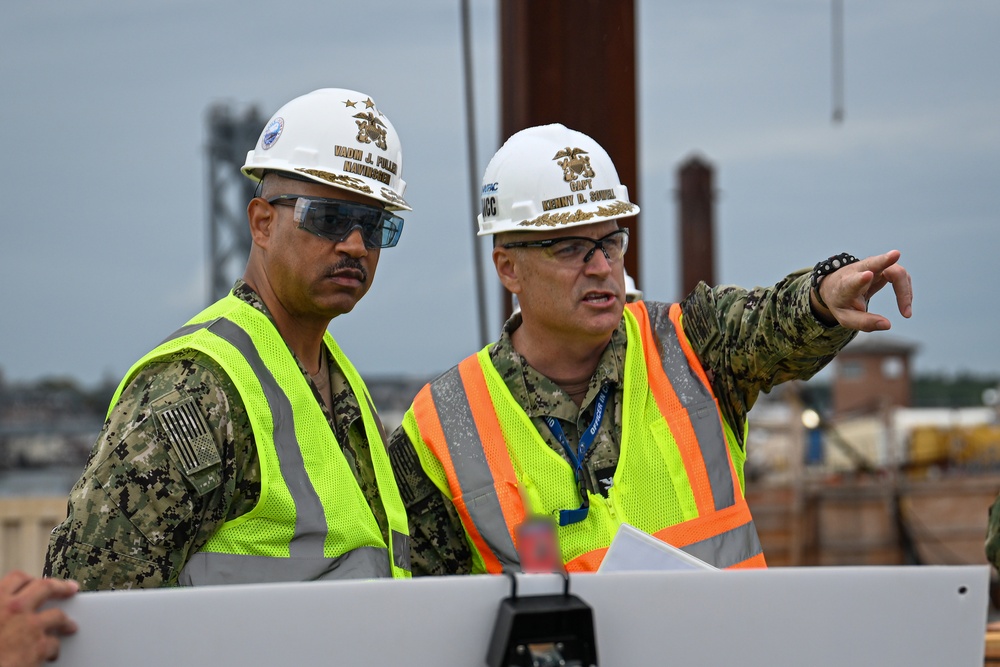 Naval Inspector General Vice Adm. John Fuller Visits PNSY