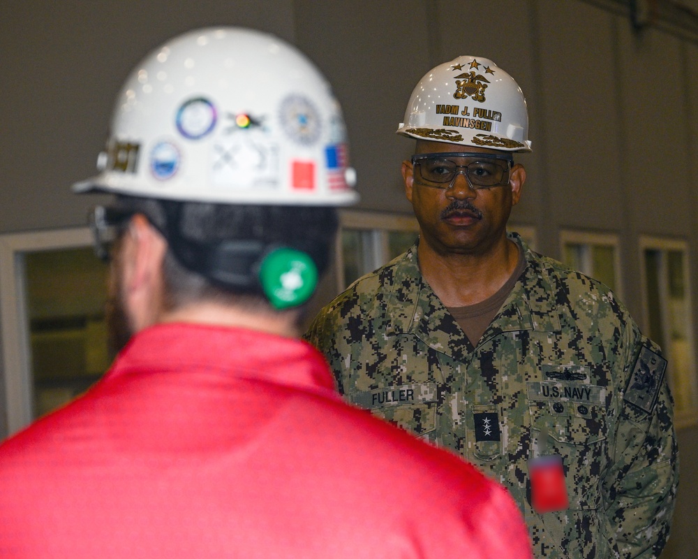 Naval Inspector General Vice Adm. John Fuller Visits PNSY