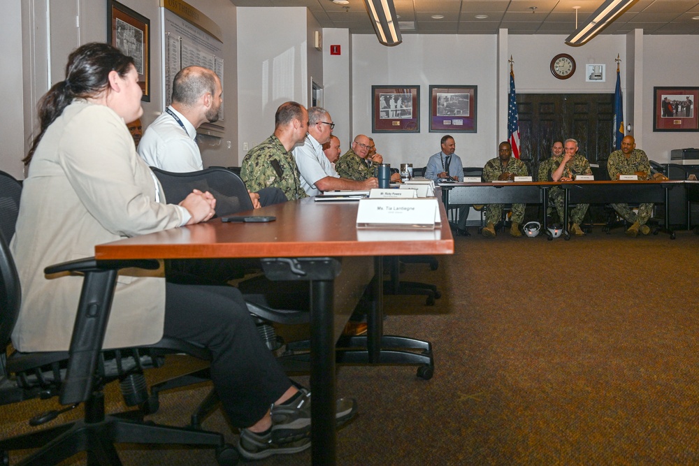 Naval Inspector General Vice Adm. John Fuller Visits PNSY