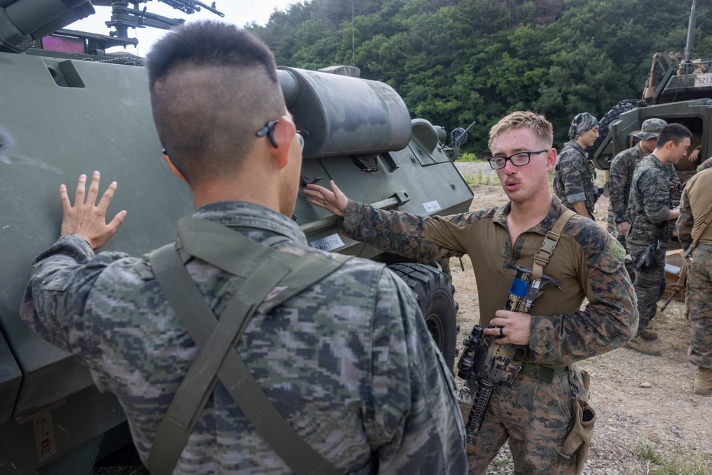 3d LAR Show and Tell with ROK Marines, M240B Live-Fire Training During KMEP 25.2