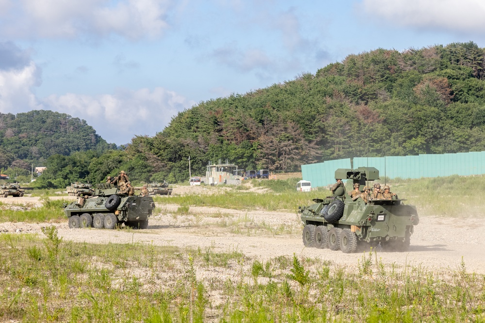 3d LAR Show and Tell with ROK Marines, M240B Live-Fire Training During KMEP 25.2