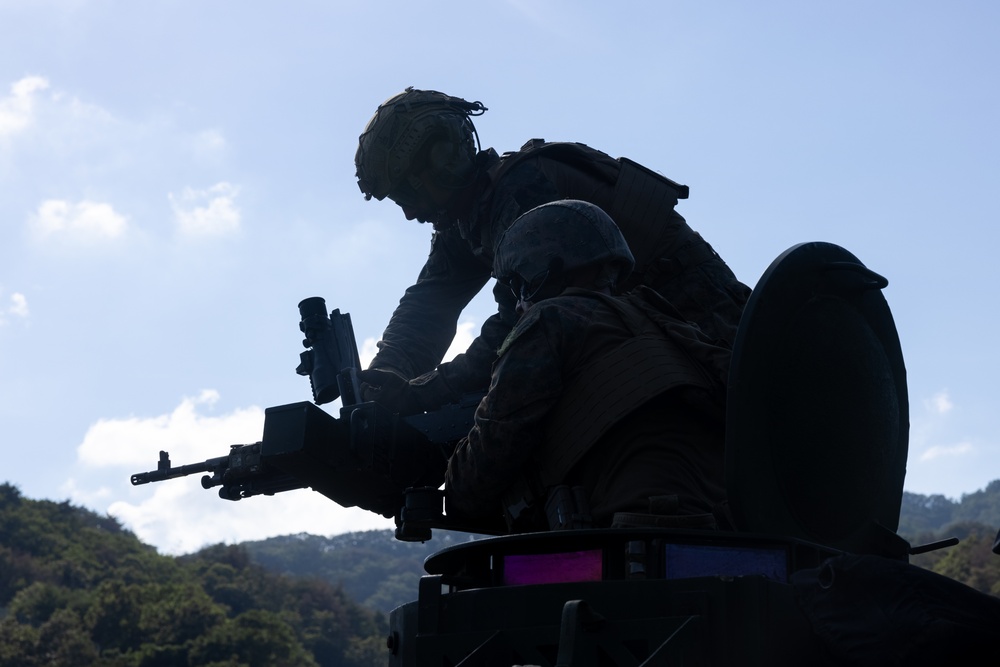 3d LAR Show and Tell with ROK Marines, M240B Live-Fire Training During KMEP 25.2