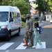 Soldiers walk their kids to school the first school day of 2025