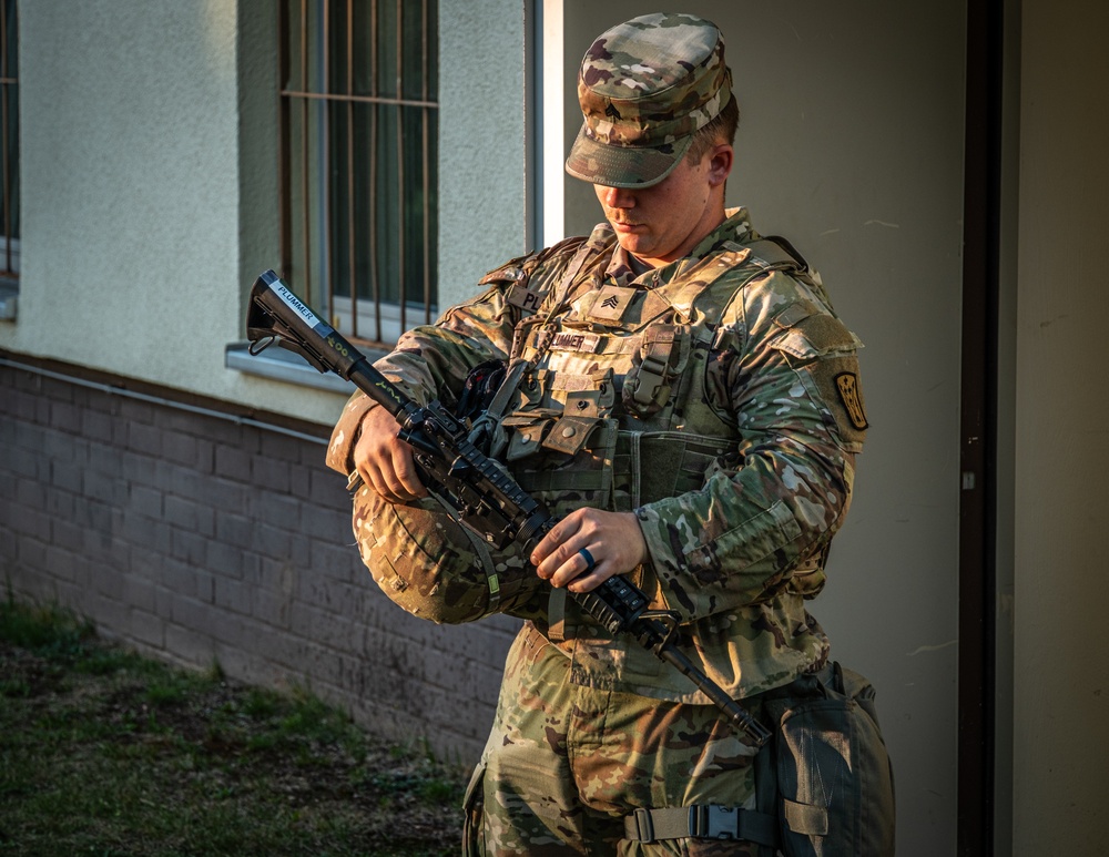Defendimus soldiers conduct an Emergency Deployment Readiness Exercise at Sembach Kaserne