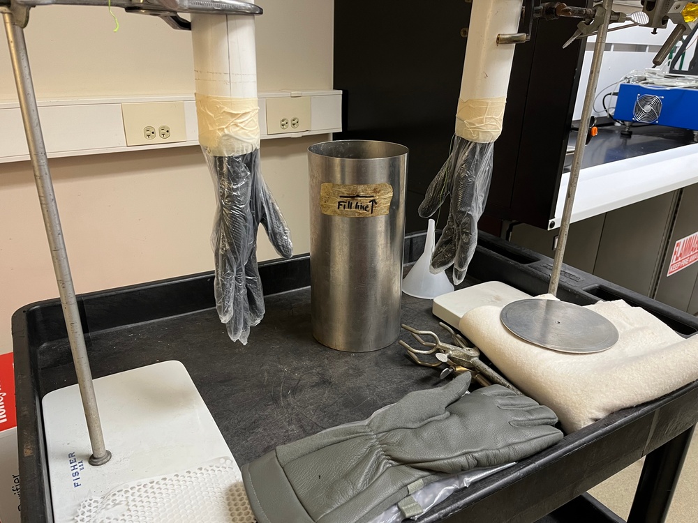Rubber and plastic layers shield these 3D hand models from the harsh effects of fuel during rigorous glove testing
