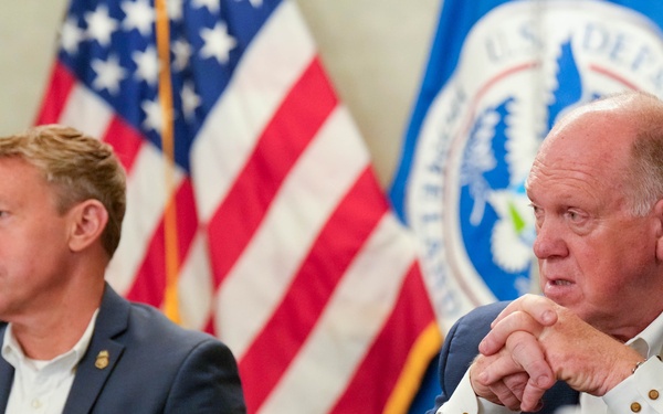 Commissioner Rodney S. Scott address attendees of the U.S. Border Patrol Chiefs Conference