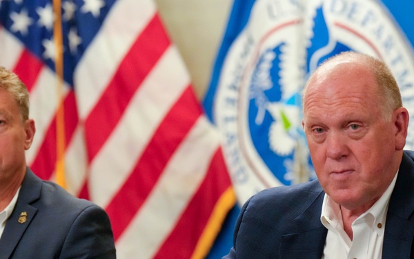 Commissioner Rodney S. Scott address attendees of the U.S. Border Patrol Chiefs Conference